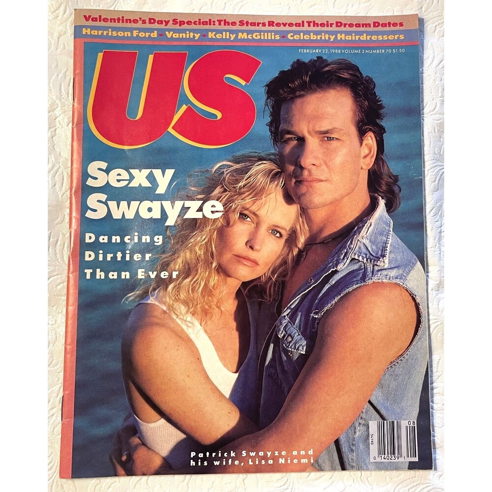 Vintage 1988 US Magazine Patrick Swayze Dirty Dancing Sexy Swayze February 22